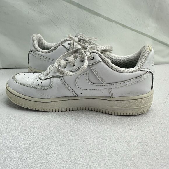 Nike Air Force 1 Low LE, DH2926-111 Triple White Leather Sneaker, Shoe Size 13C - Picture 8 of 12